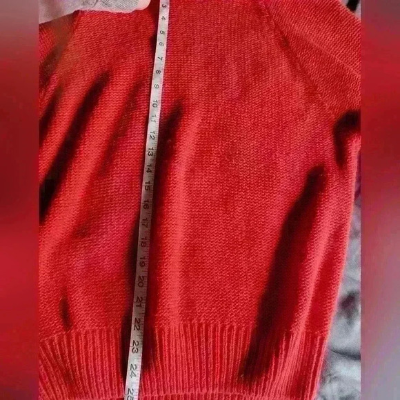 VTG Crazy Horse Red Knit Sweater sz Lg - Picture 6 of 7